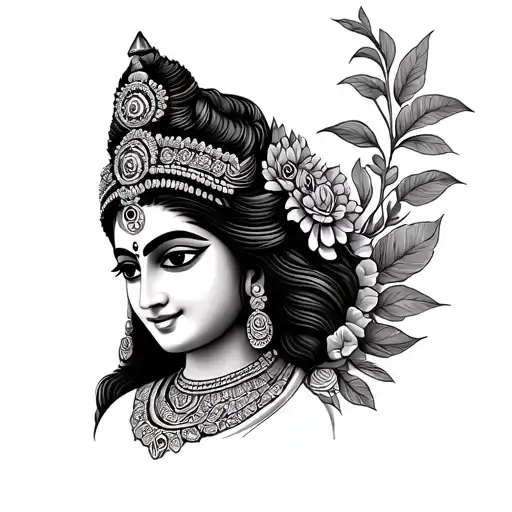 Lakshmi tattoo design idea
