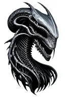 Xenomorph queen tattoo design idea