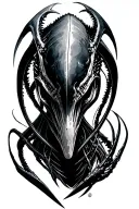 Xenomorph queen tattoo design idea