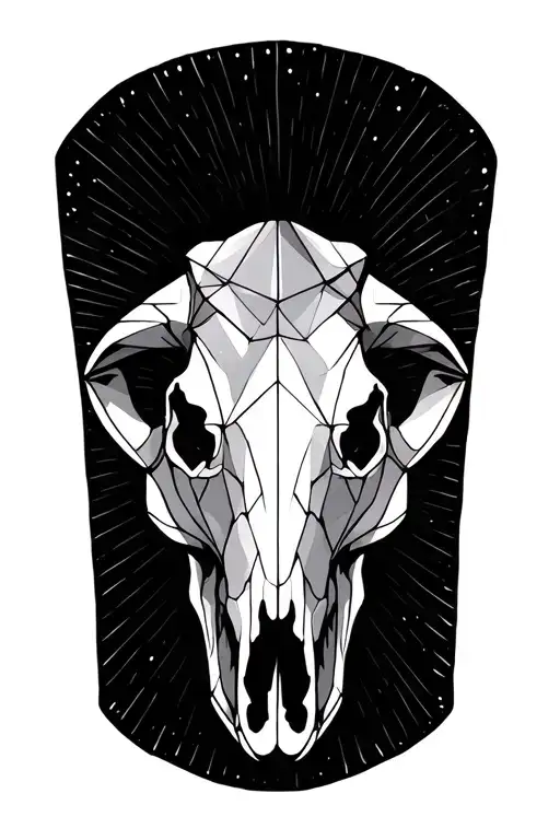 outline of texas. abstract. maybe a cow skull.  tattoo design idea