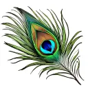 peacock feather tattoo design idea
