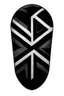 Cornish flag inspired geometric pattern tattoo design idea