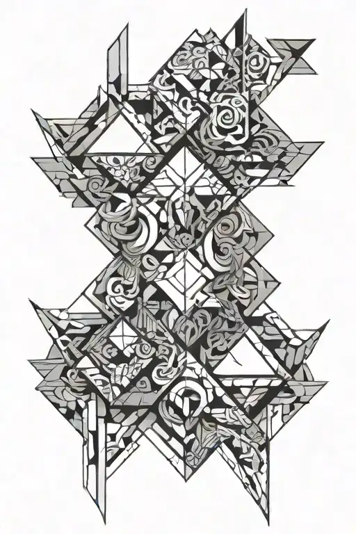 matthew 6 34 intertwined tattoo design idea