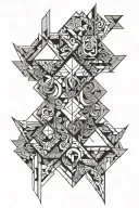 matthew 6 34 intertwined tattoo design idea