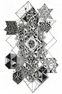 matthew 6 34 intertwined tattoo design idea