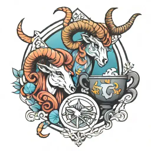 Aries, Aquarius, Jaybird tattoo design idea