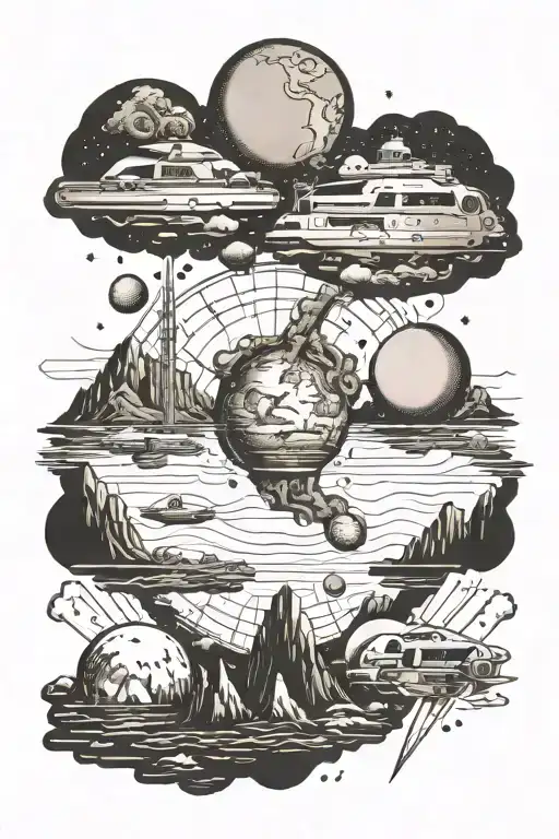 Ancient civilisations, Asteroid that caused mass extinction, the great flood, the matrix tattoo design idea