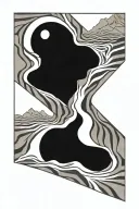 desert dunes rectangular tattoo tattoo design idea