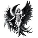 Celtic Angel tattoo design idea