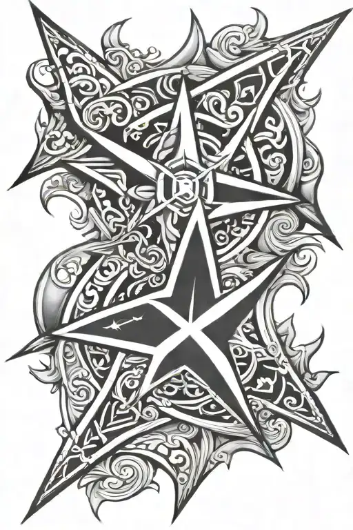 Shuriken tattoo design idea