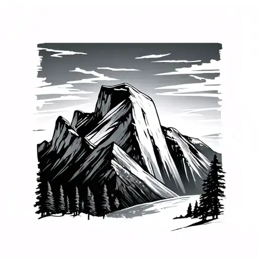 Half Dome tattoo design idea