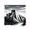 Half Dome tattoo design idea