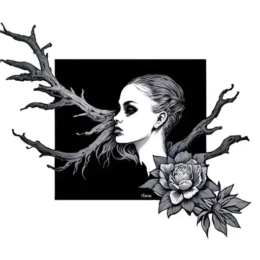 alone forever  tattoo design idea