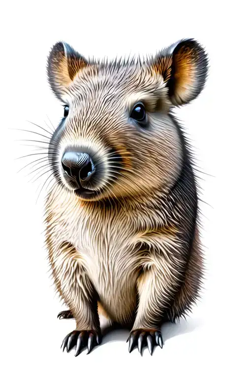 Wombat tattoo design idea