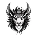 Tamil mythical creature tattoo design idea