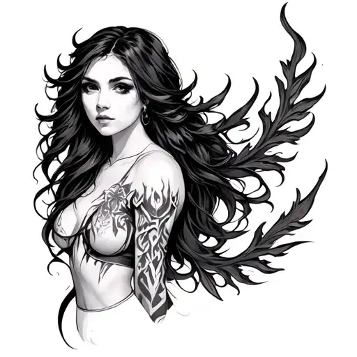 Reyna Celta tattoo design idea