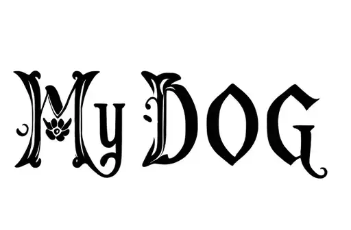 "My DOG" tattoo design idea