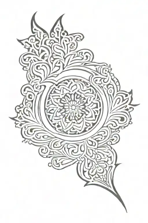 lace patterns tattoo design idea