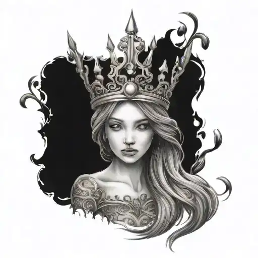 Princess crown Willow Lynne tattoo design idea