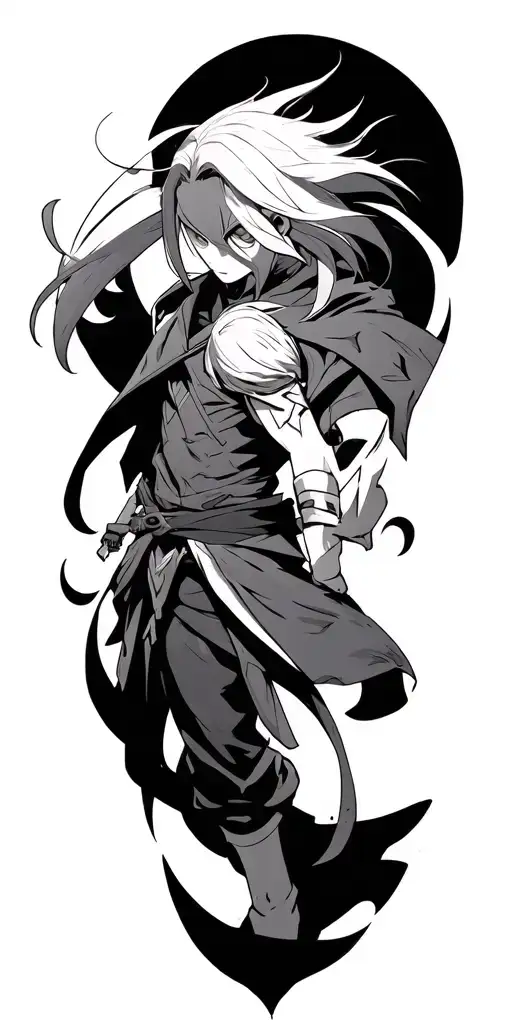 fullmetal alchemist anime tattoo design idea