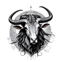 taurus libra tattoo design idea