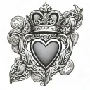 Claddagh tattoo design idea
