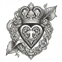 Claddagh tattoo design idea