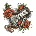 overthinking man tattoo design idea