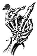 skeleton hand tattoo tattoo design idea