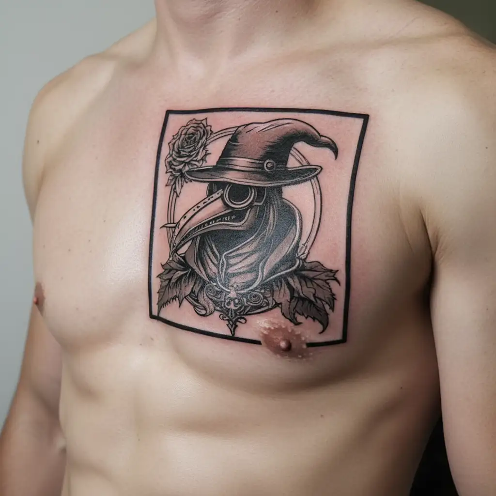 plague doctor tattoo design idea