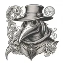 plague doctor tattoo design idea