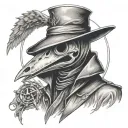plague doctor tattoo design idea