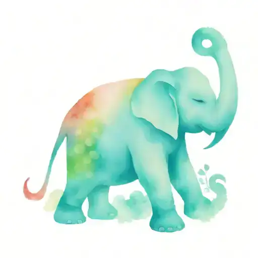 Buddha, elephant, peace, love, luck, family, tattoo design idea