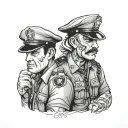 DONT TALK 2 COPS tattoo design idea