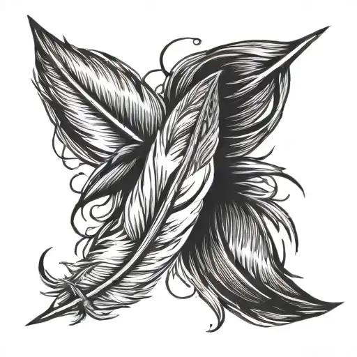 foo fighters feather. under have the lyrics "if everything could ever feel this real forever in cursive  tattoo design idea