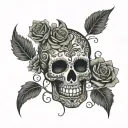 Sugar Skull tattoo design idea