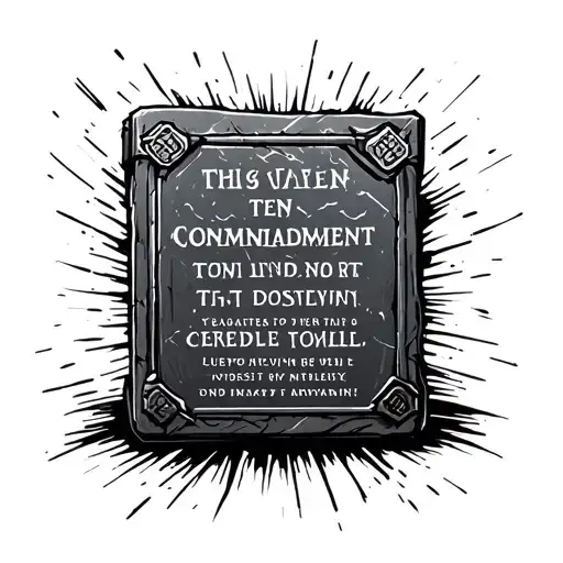 Commandments Tattoos 34+ The Ten Commandments Tattoo Ideas in 2026 - BlackInk AI