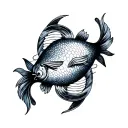 pisces mixed with libra tattoo design idea