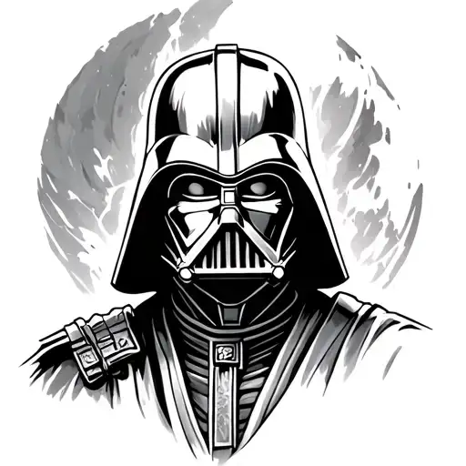 Darth Vader Samurai tattoo design idea