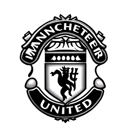 Reminiscent of the Manchester united logo combined tattoo design idea