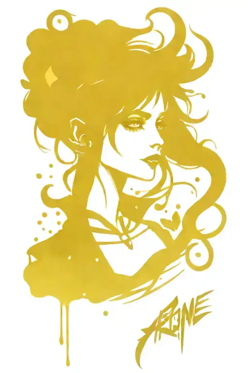 arcane jinx league of legends tattoo design idea