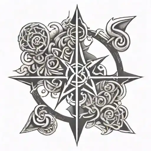 fate symbol tattoo design idea