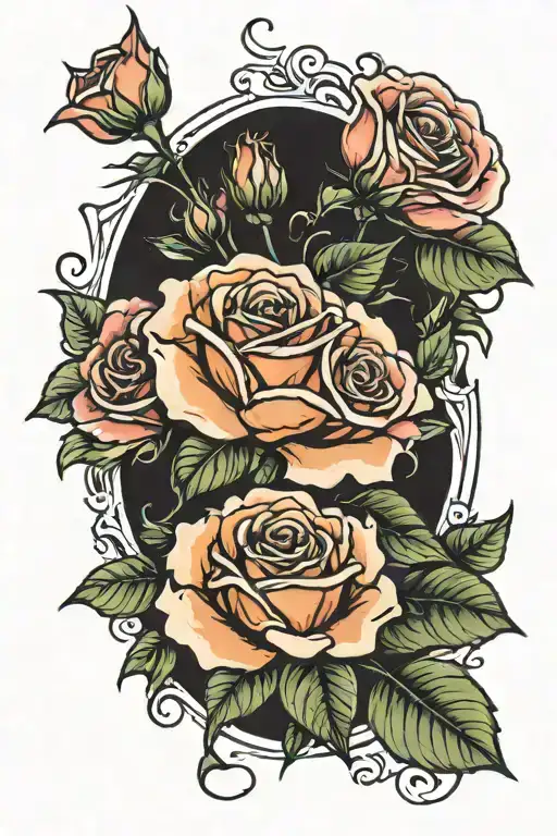 roses, self love tattoo design idea