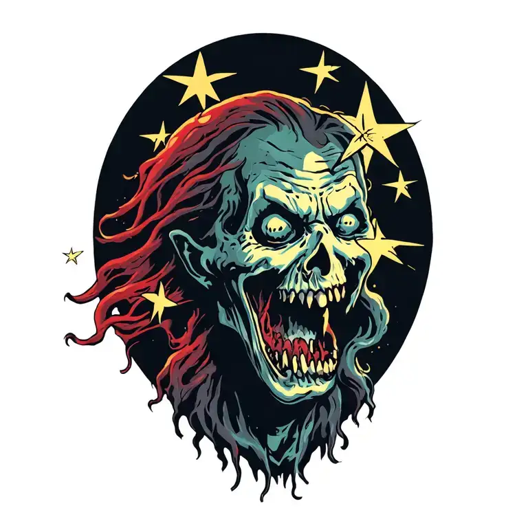 stars tattoo design idea