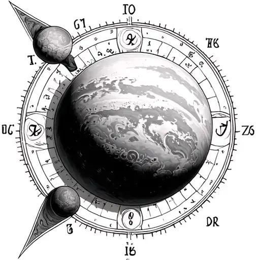 planetary birth chart 09/17/1983 at 8:09 am in Cincinnati, Ohio tattoo design idea