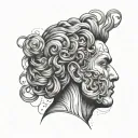 Overthinking Head tattoo design idea