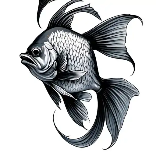 Christian fish tattoo design idea