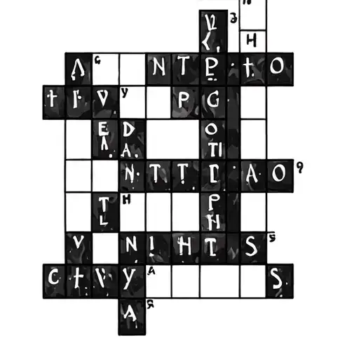 Crossword Puzzle tattoo design idea