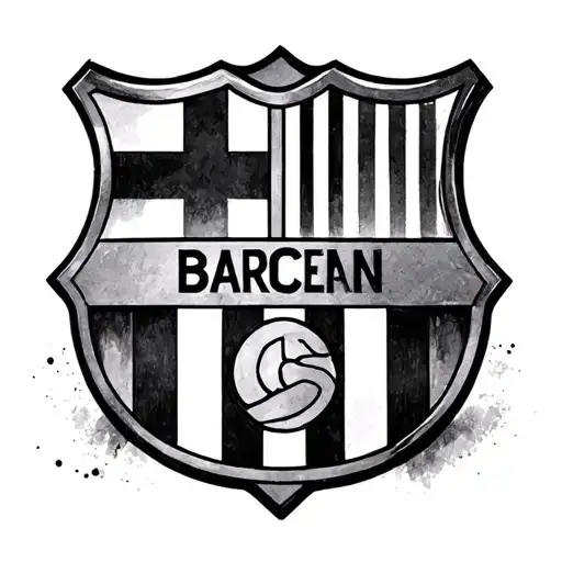 Barcelona logo tattoo design idea