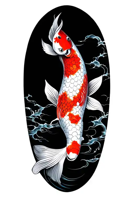 koi tattoo design idea